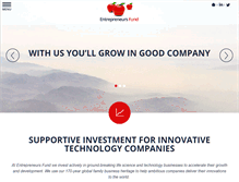 Tablet Screenshot of entrepreneursfund.com